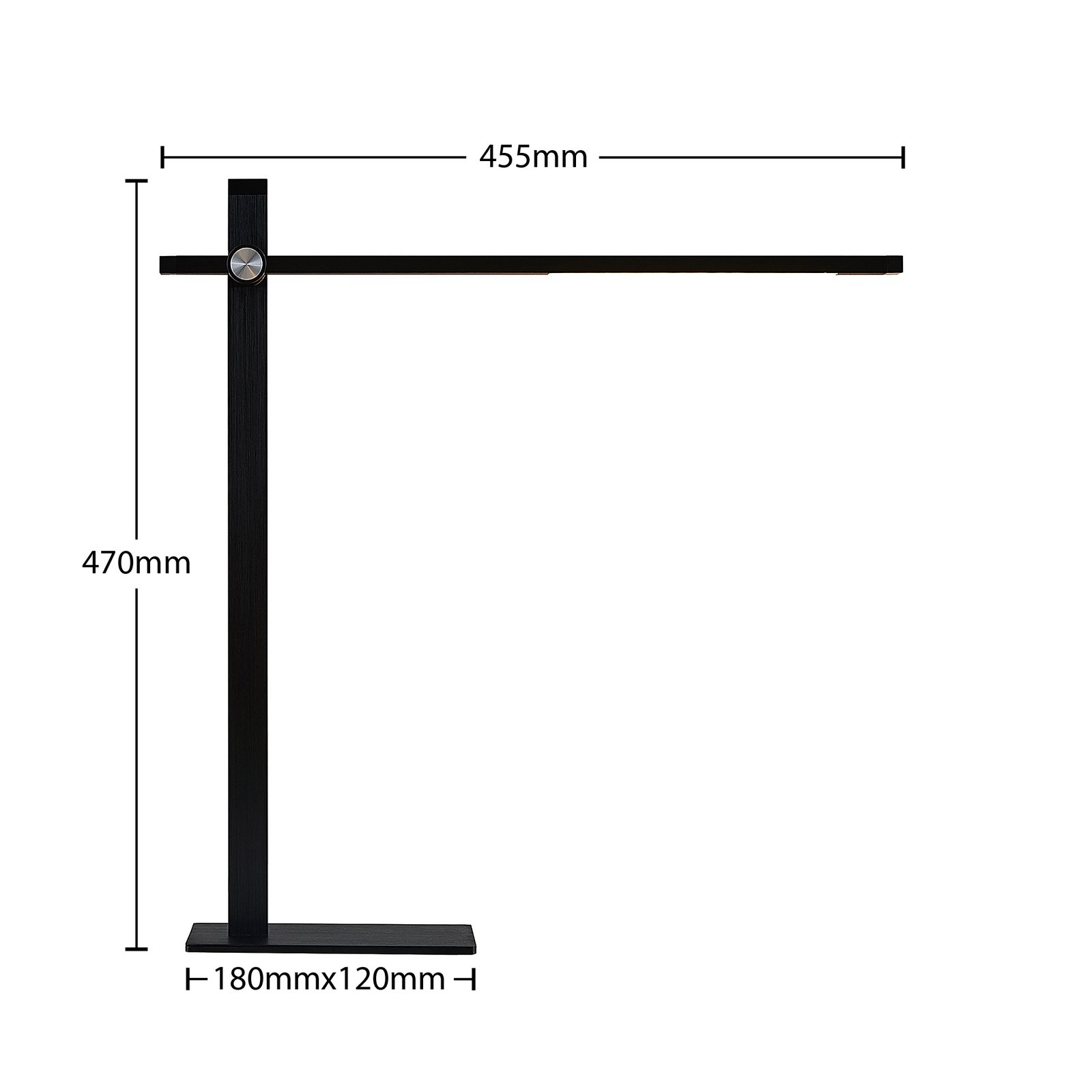 Wasko LED Lámpare de Sobremesa Dim. Black - Lucande