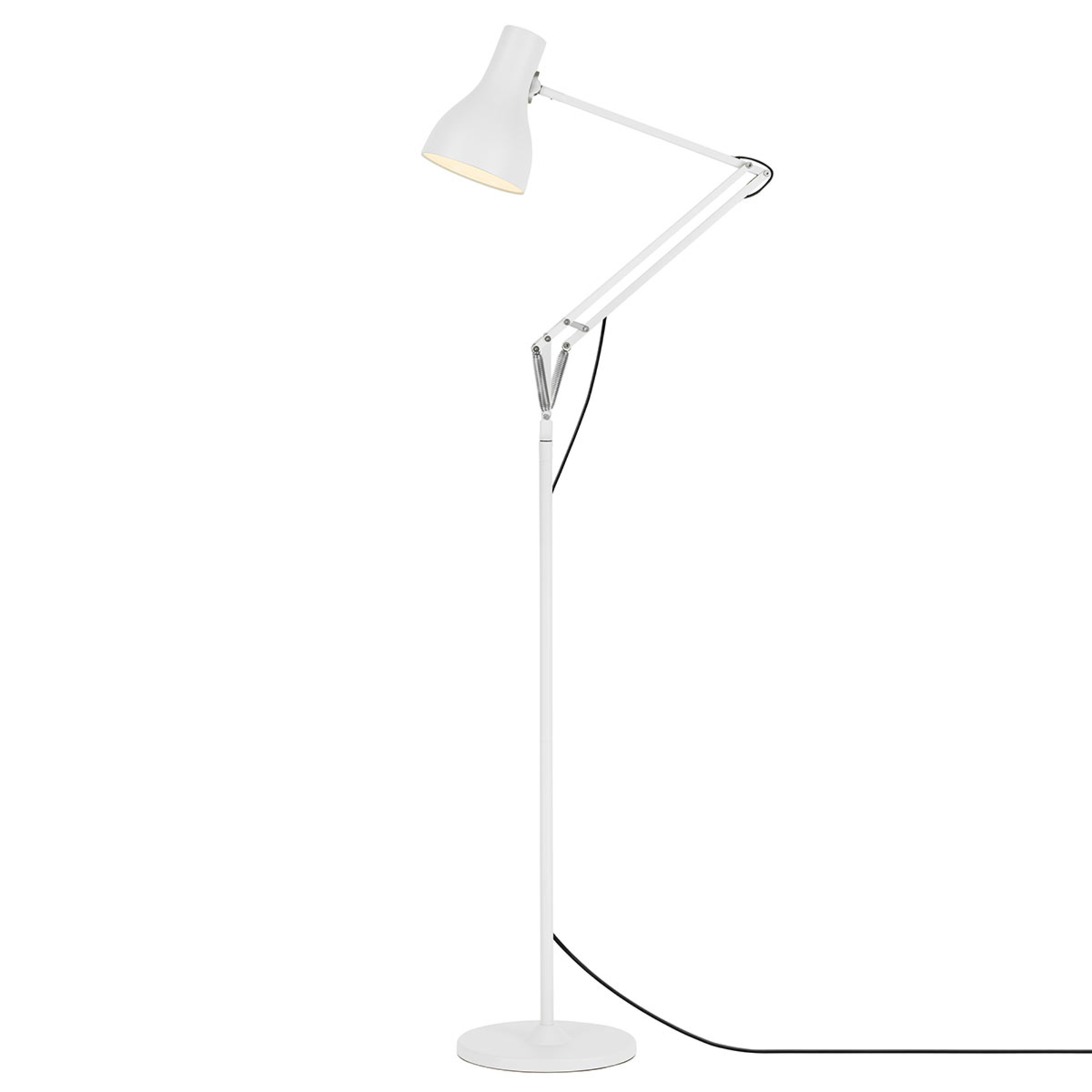 Anglepoise Type 75 lámpara de pie blanco alpino