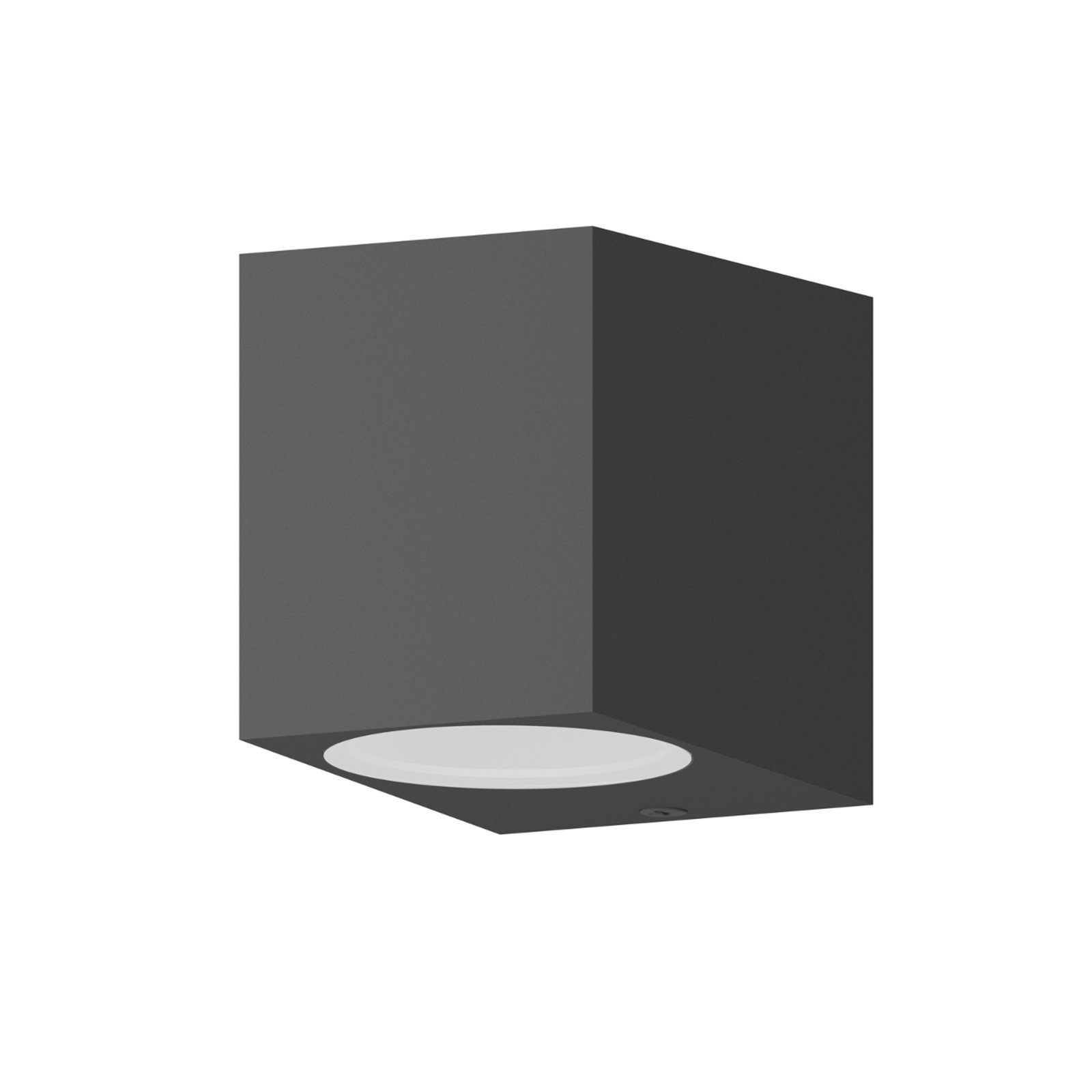 Calex buitenwandlamp GU10, downlight, hoogte 8 cm, antraciet