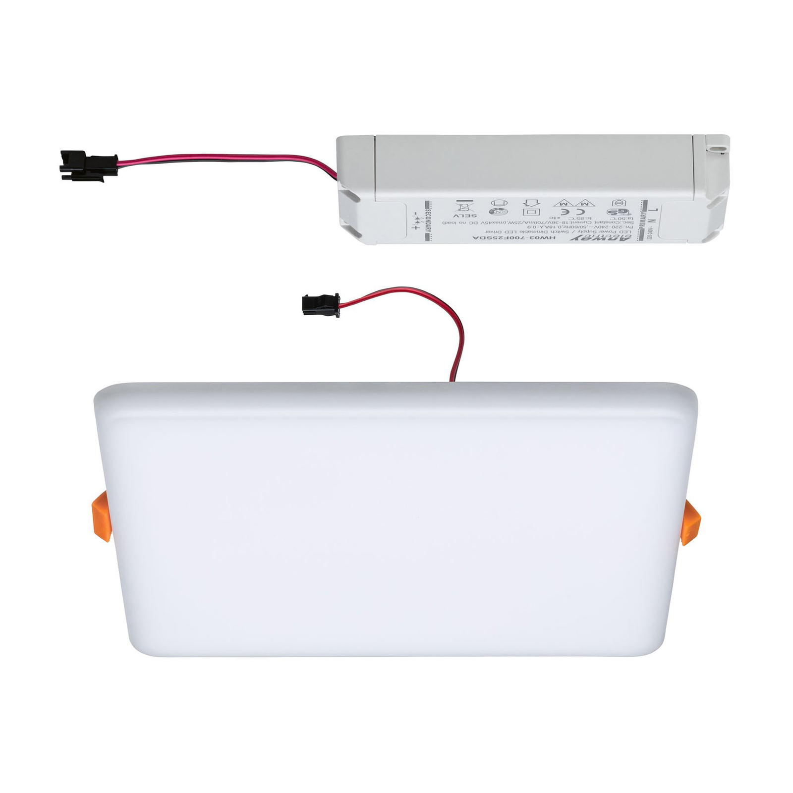 Paulmann Veluna Einbaulampe 3Stepdim 4.000K eckig