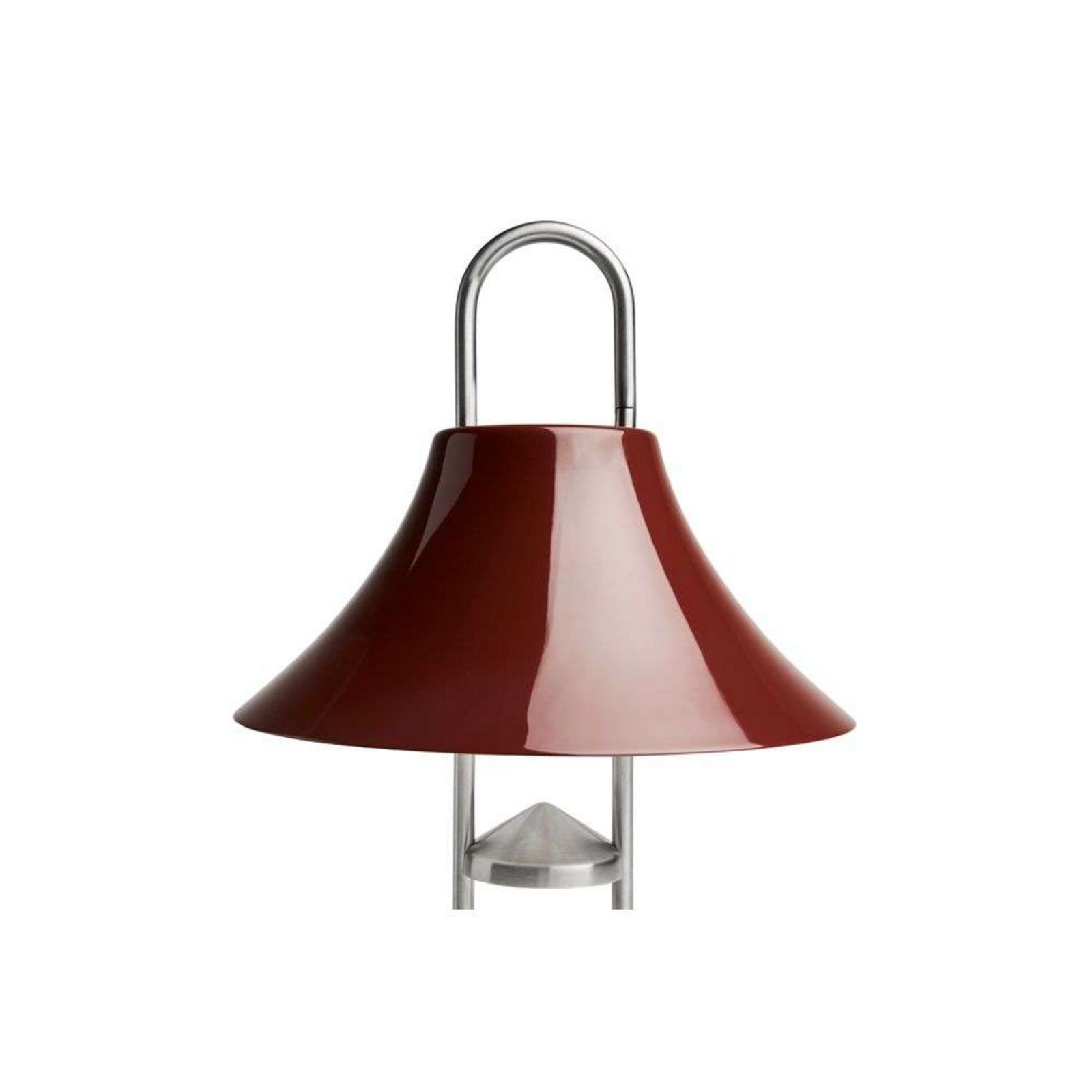 Mousqueton Portable Tischleuchte Iron Red HAY - Wohnzimmer - Metall