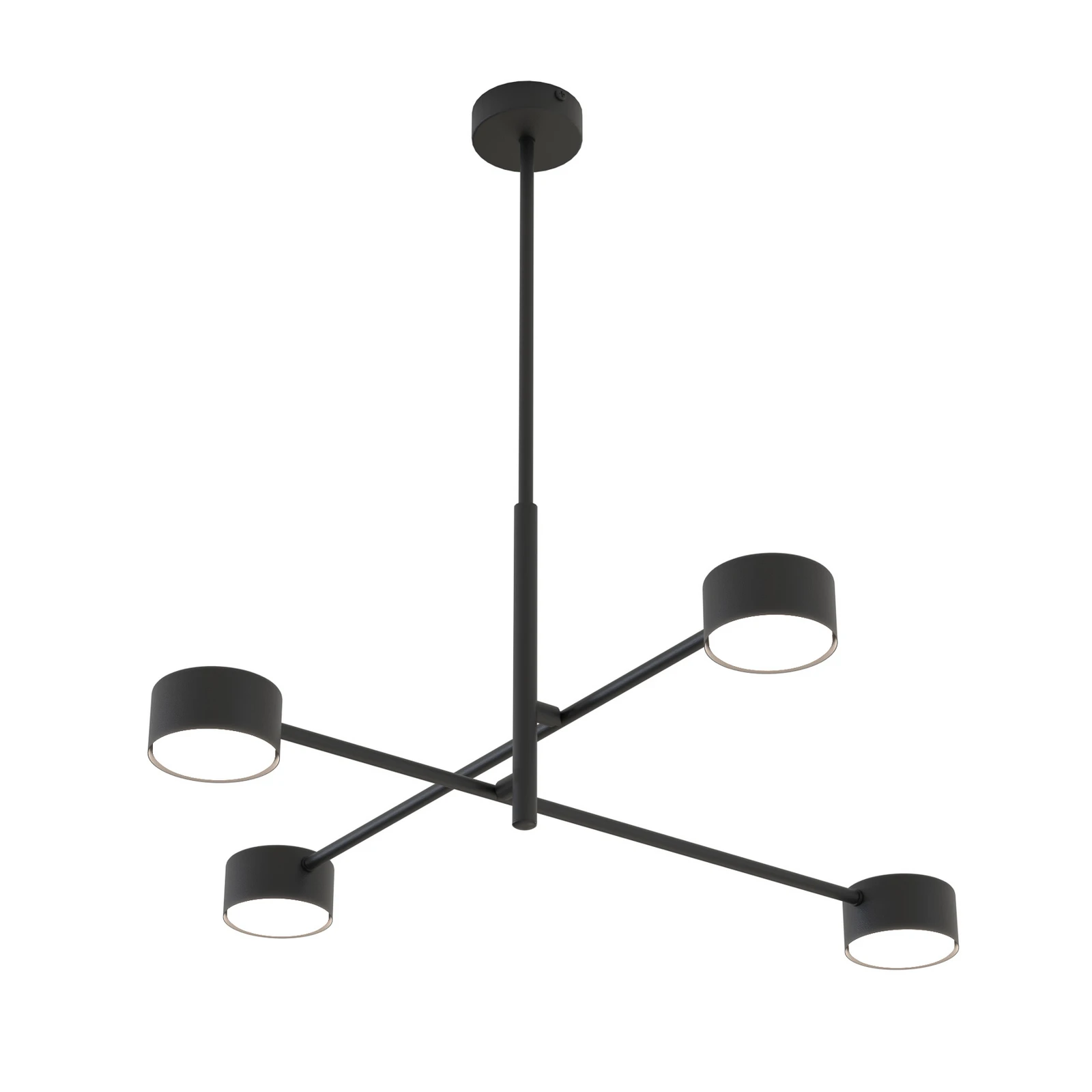 Pendellampa Natsu, längd 64 cm, metall, 4 lampor.