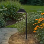 Lampa z grotem ziemnym LED Capelo, czarna, aluminium, wysokość 77 cm