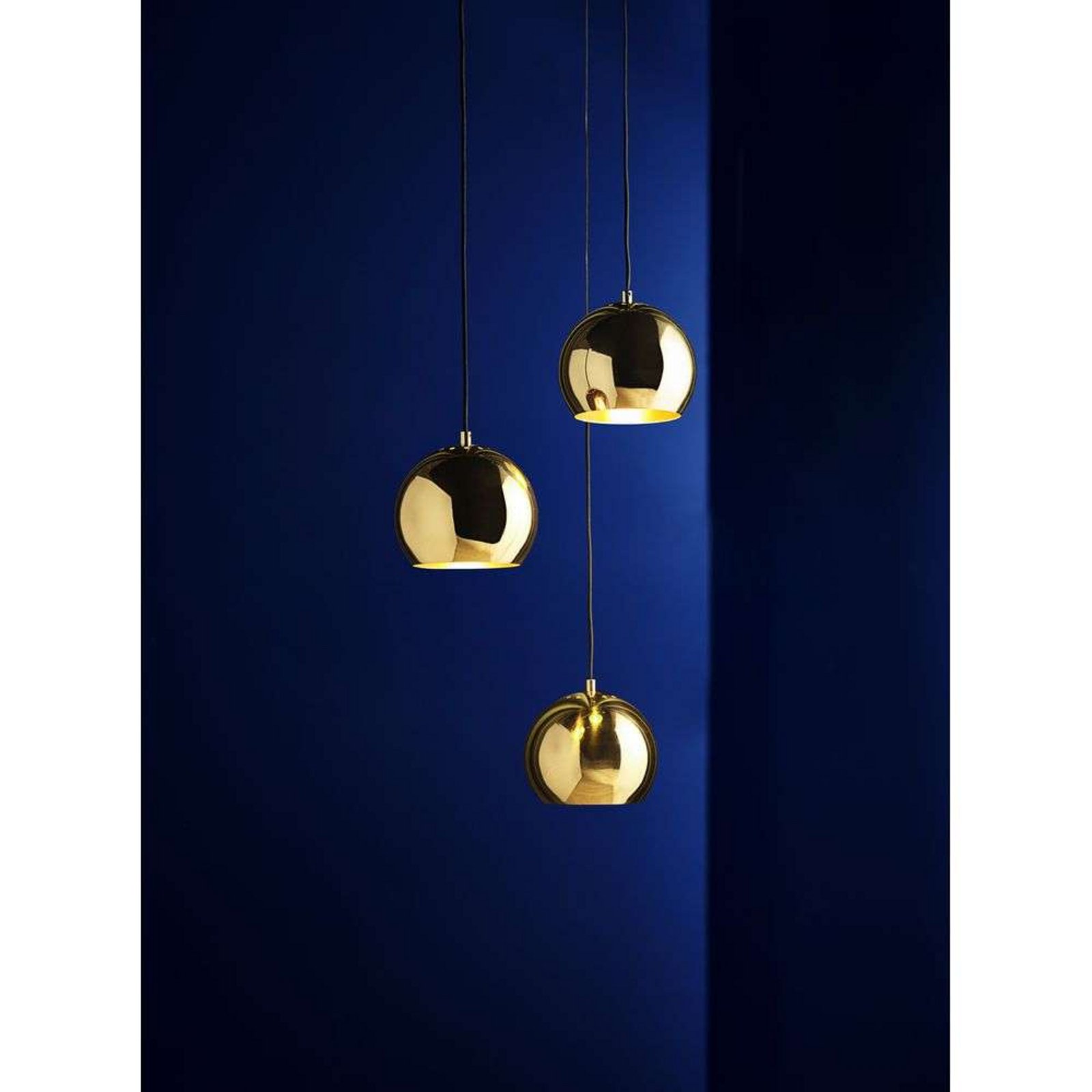 Ball Závěsná Lampa Ø18 Solid Glossy Brass - Frandsen