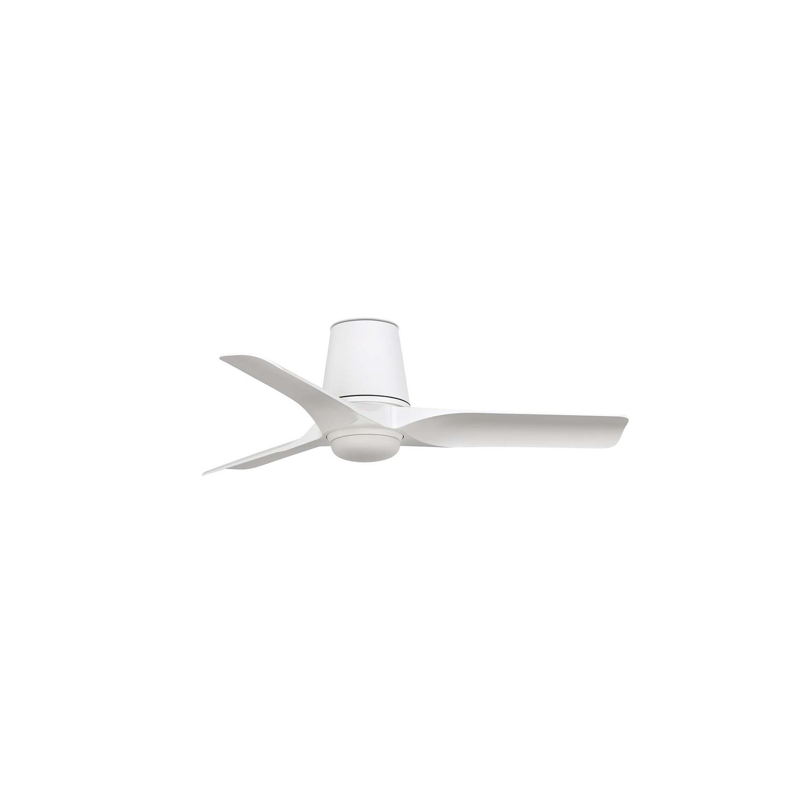 LED ceiling fan Hey, white, DC, quiet, Ø 90 cm, CCT
