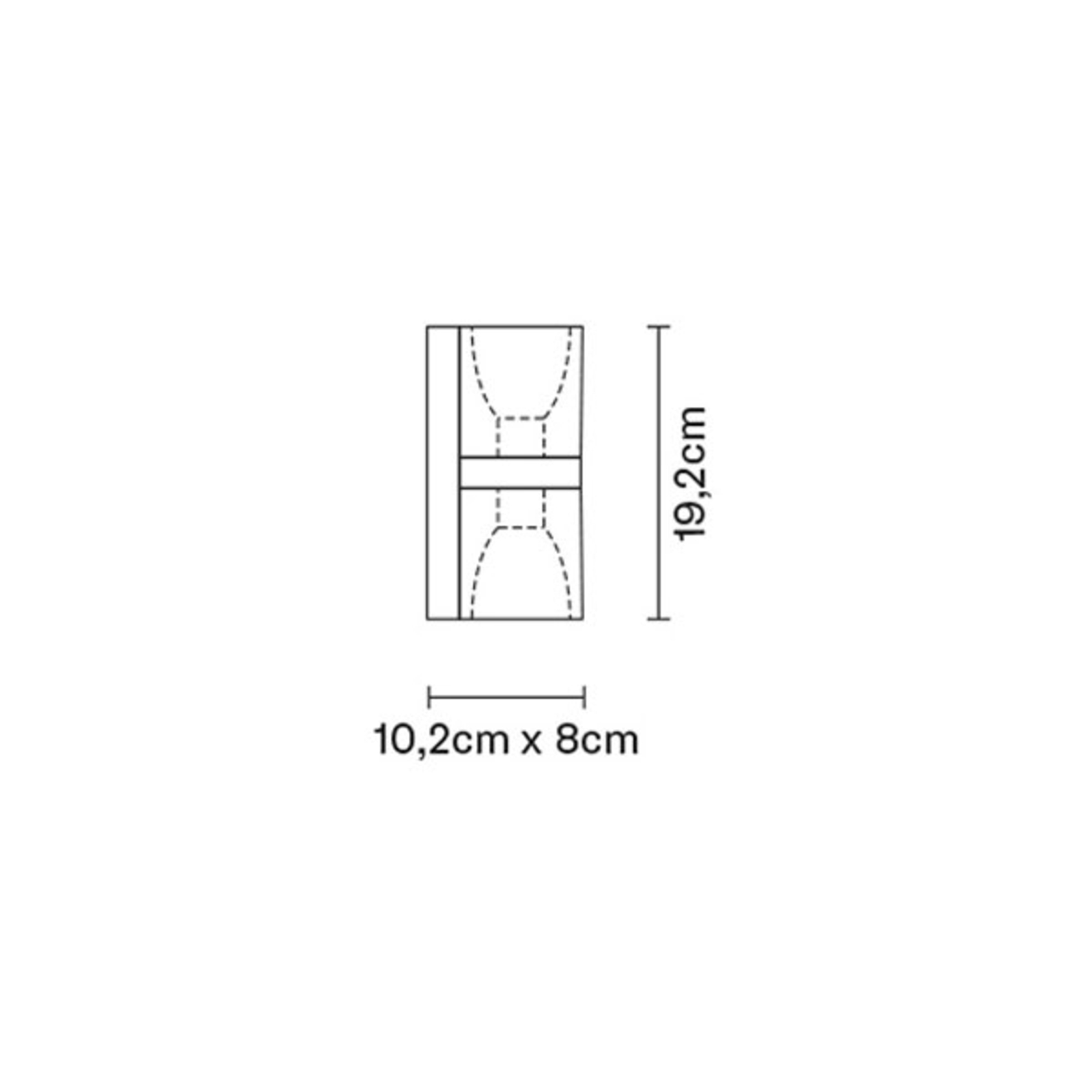 Fabbian Cubetto lampa ścienna Up/Down, GU10, biała