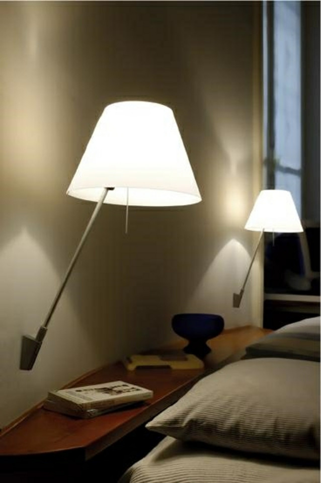 Luceplan Costanzina Vägglampa Alu/Comfort, grön från Luceplan