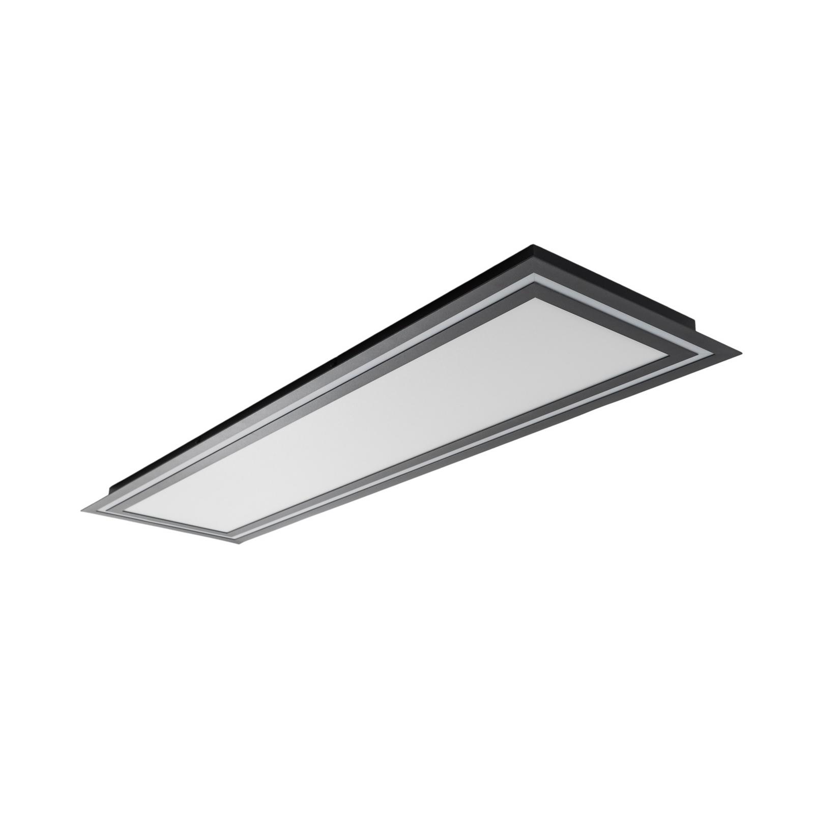 Lucande LED mennyezeti lámpa Leicy, fekete, 124 cm, RGB, CCT