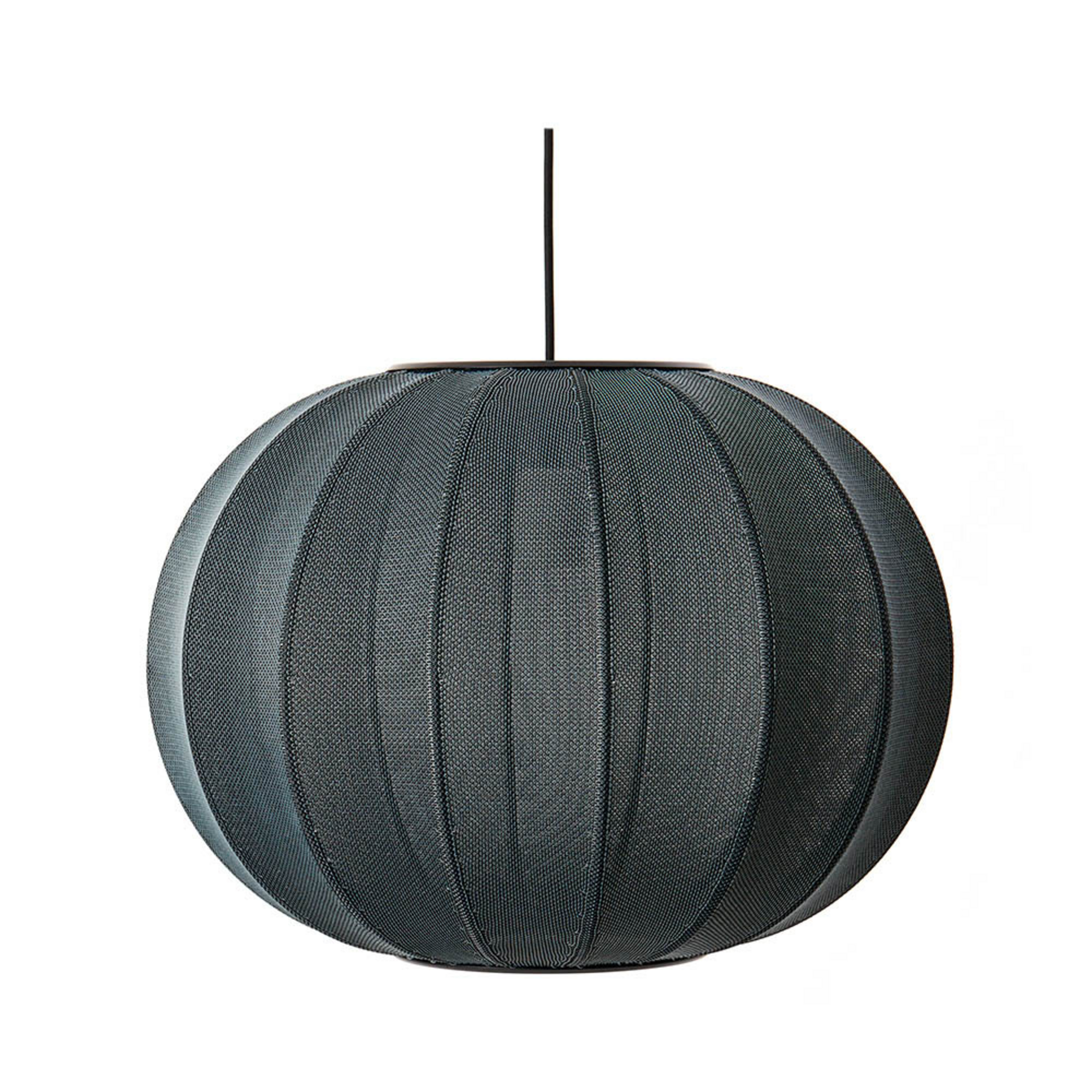 Knit-Wit 45 Round LED Candeeiro Suspenso Black - Made By Hand
