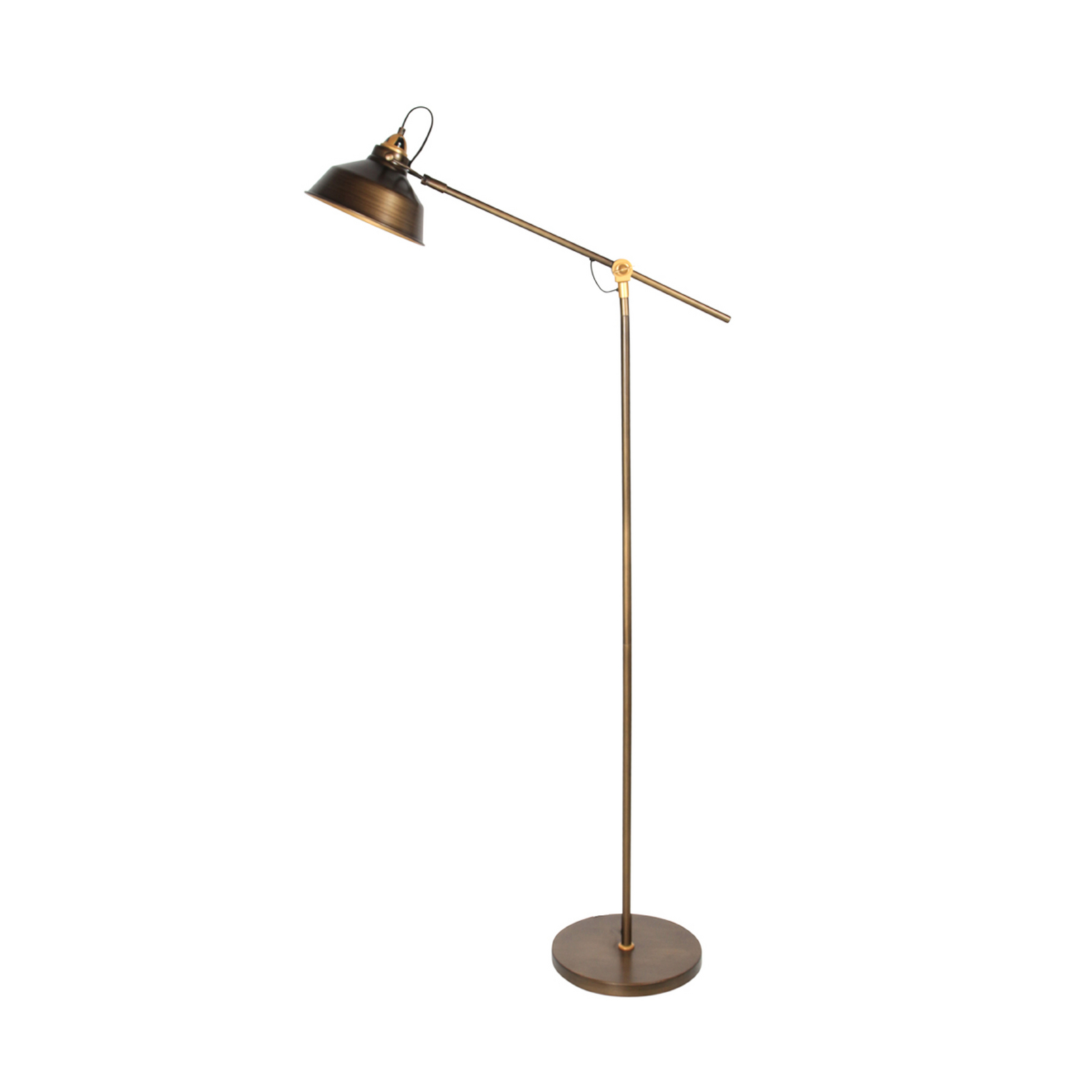 Candeeiro de pé Nove, bronze, metal, E27