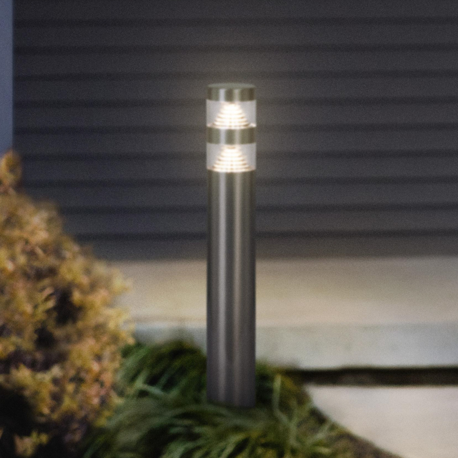 LEDVANCE LED path lamp Endura Hybrid Orion Double, stainless steel