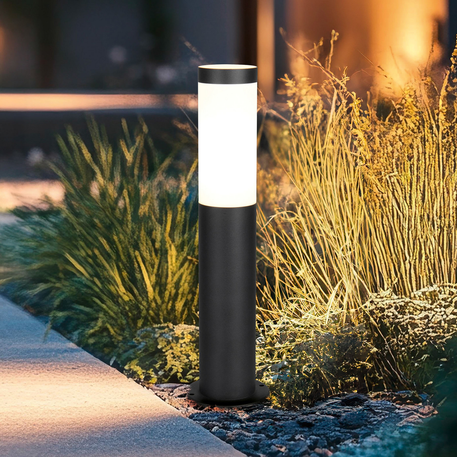 Trio Lighting Lampă cu soclu Trioto negru mat înălțime 45 cm oțel inoxidabil - Modern