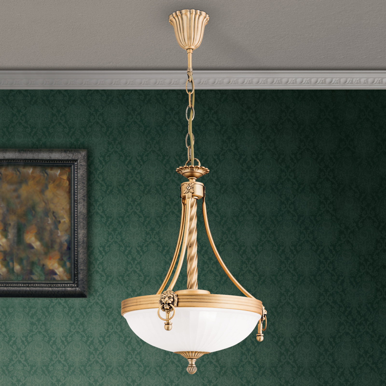 Lámpara colgante tradicional Noam, 34 cm