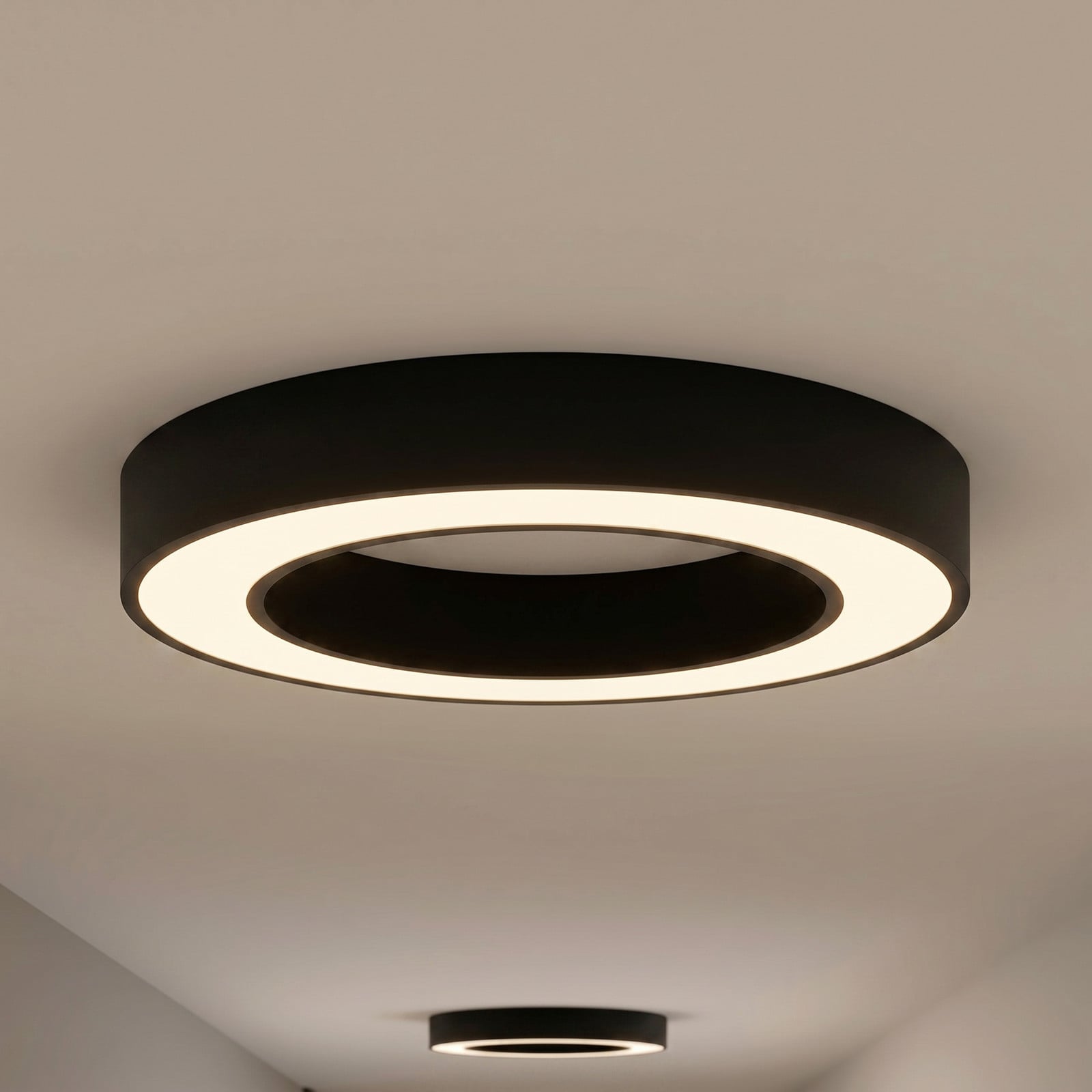 Plafonieră LED Arcchio Sharelyn Ø 60 cm negru dimabil - Bucătărie - Modern - Aluminiu