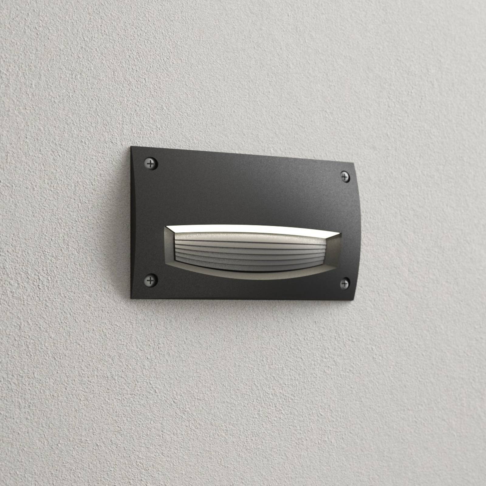 Fumagalli Leti 200-HS LED recessed light black opal CCT, polyresin, polycarbonate, GX53, 3 W, W: 18.8 cm, H: 11.3 cm
