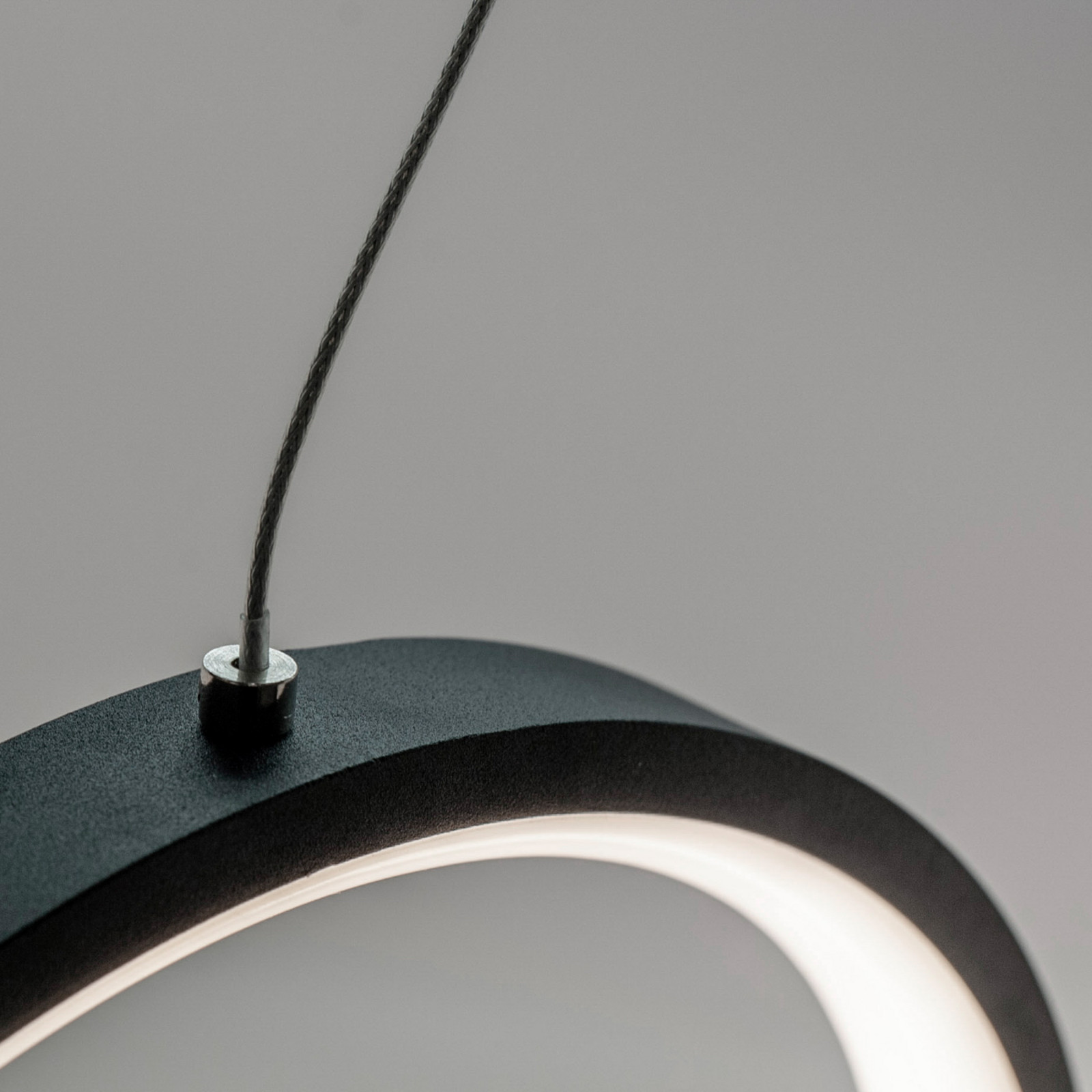 Candeeiro suspenso LED Kitesurf, duas luzes, preto