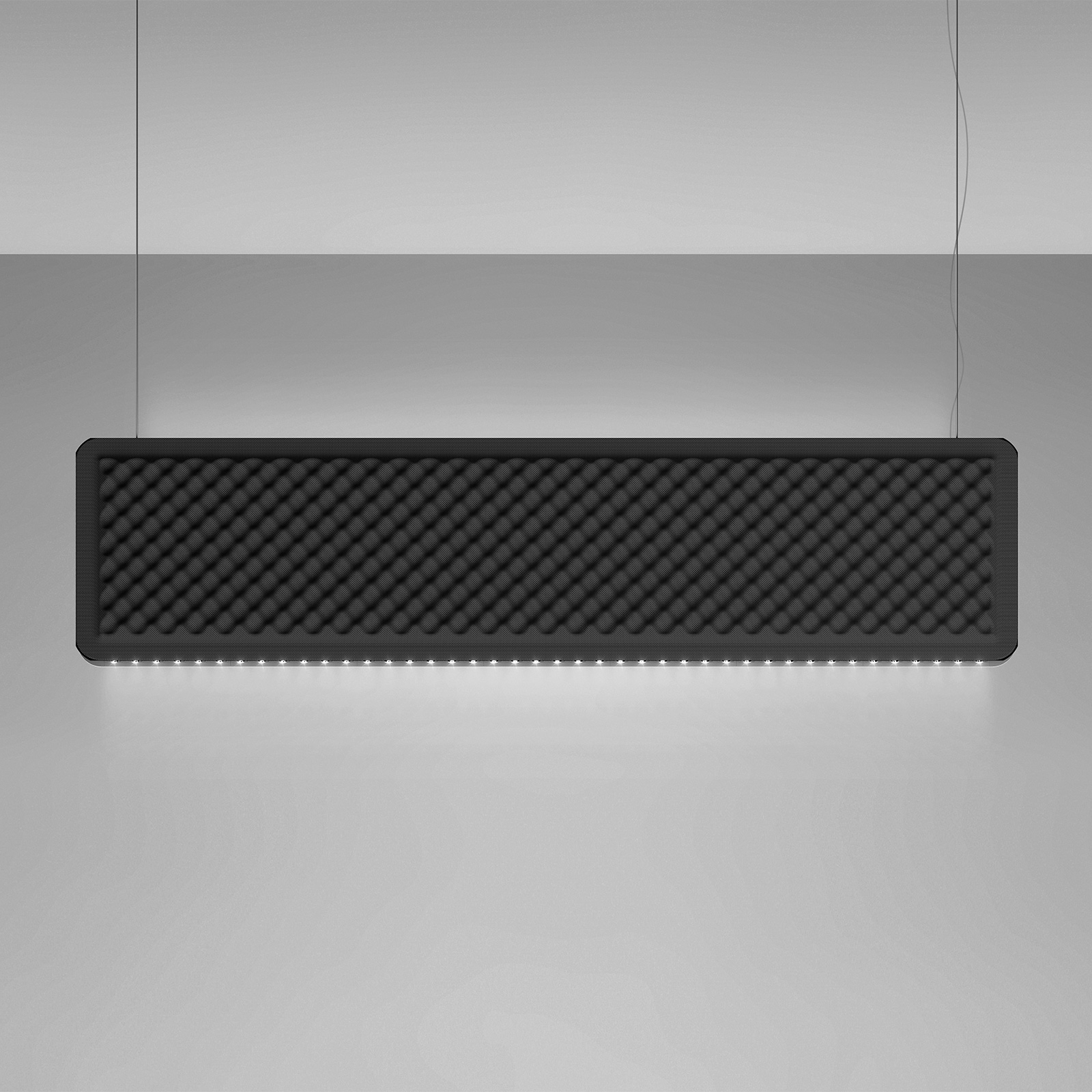 Artemide ARCHITECTUR Eggboard 160 cm direct 3,000 K grey, for Workroom / Office, recycled polyester, 41 W, energy efficiency: A+, L: 159.5 cm, W: 8.5 cm, H: 36 cm