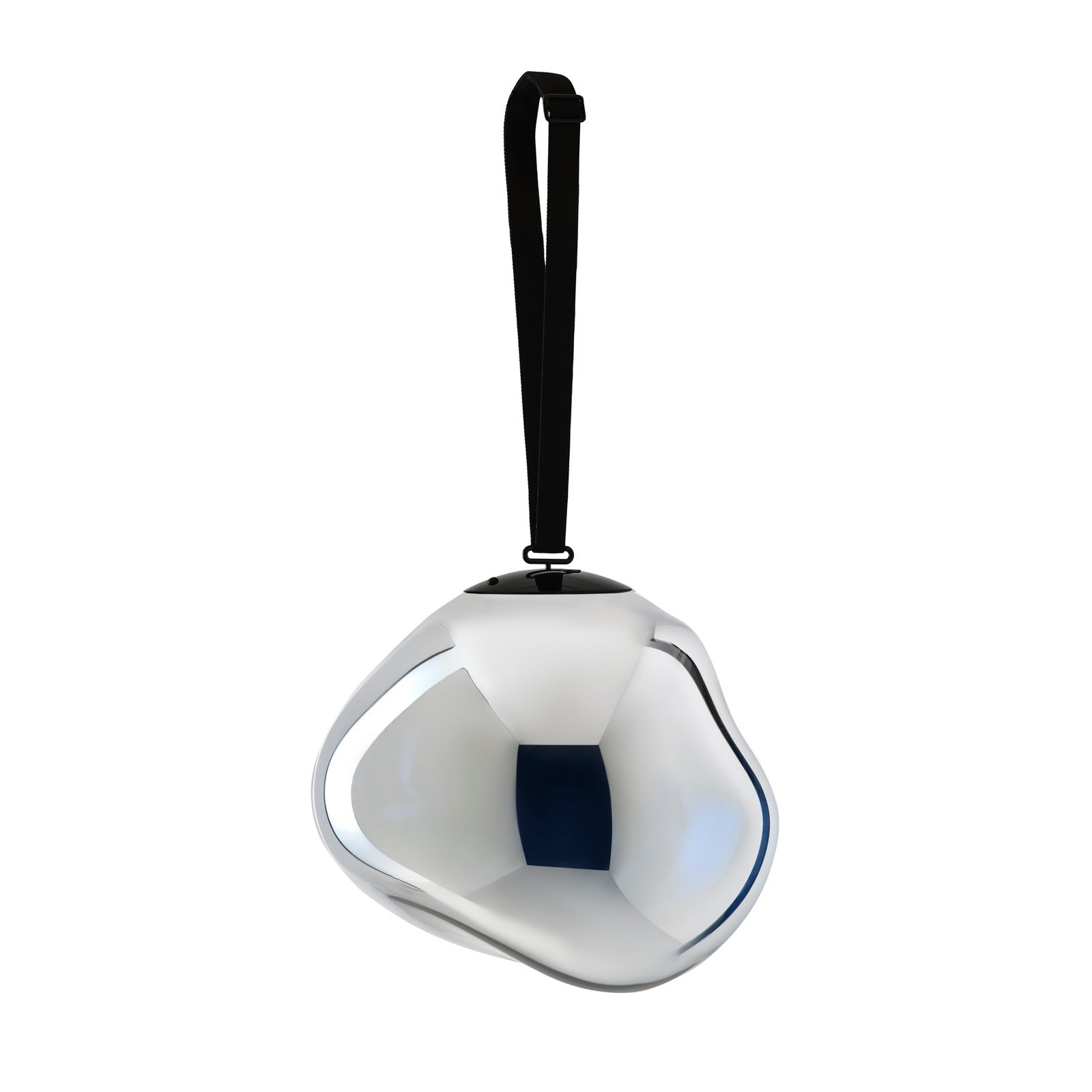 Tom Dixon Lâmpada LED recarregável para terraço Melt grande, prateada