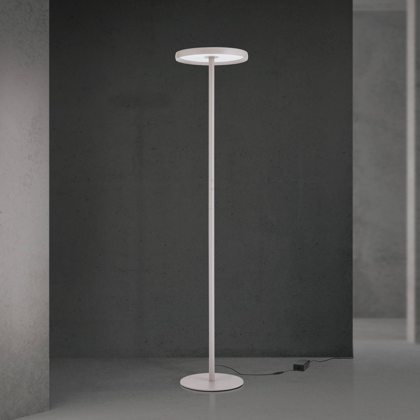 Lampa stojąca LED KANT, khaki, wysokość 185 cm, CCT, ściemniany, w górę/w dół