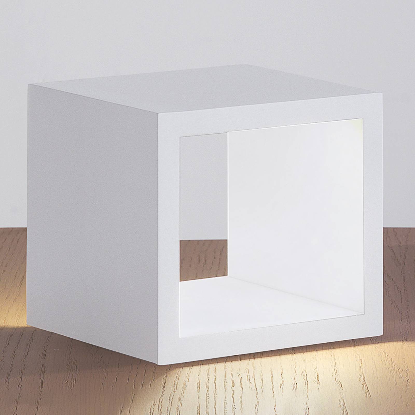 Icone cubò - led asztali lámpa, fehér színben