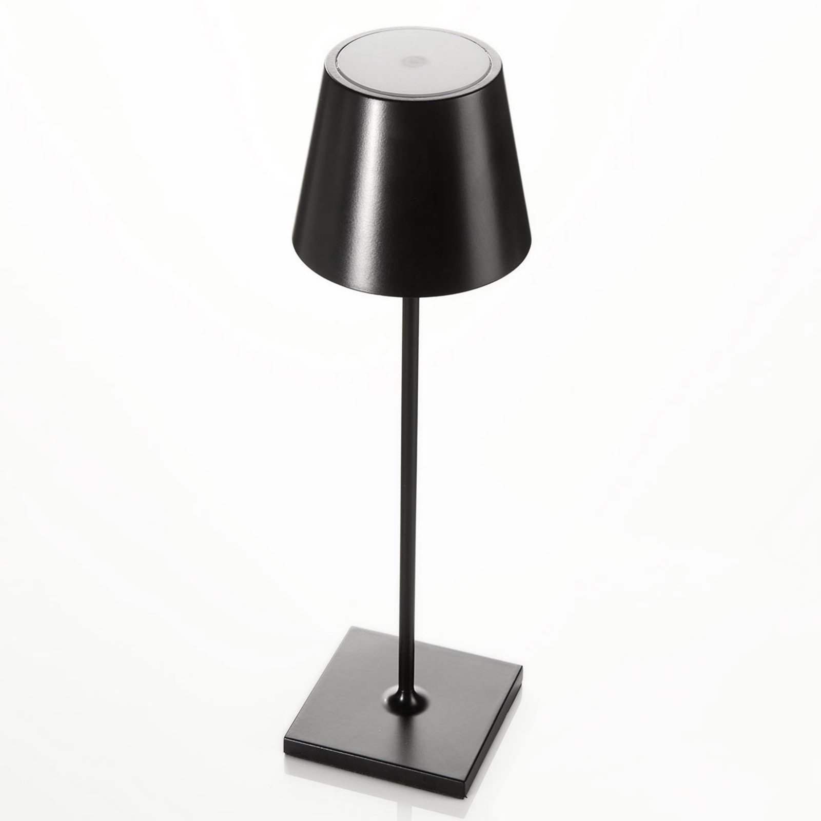 Lampa stołowa LED Toc ładowarka USB, IP54, czarna