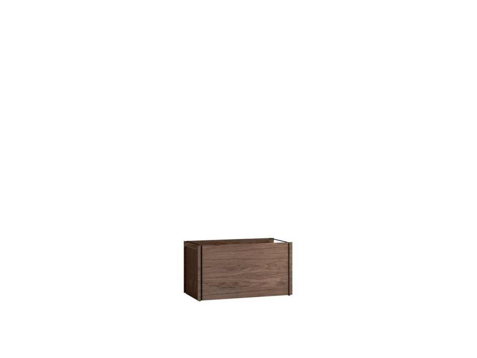 Storage Box Smoked Oak Black - Moebe