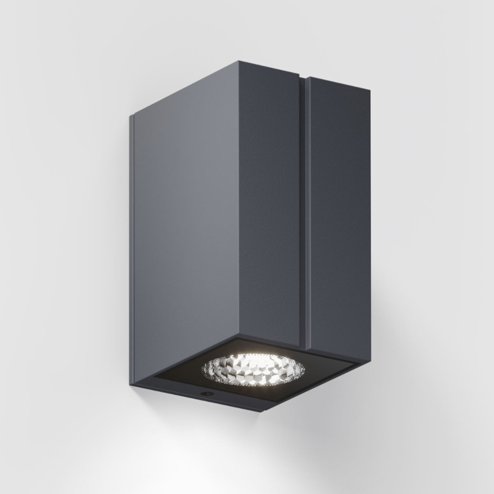 IP44.de Cut one LED outdoor wall light, anthracite