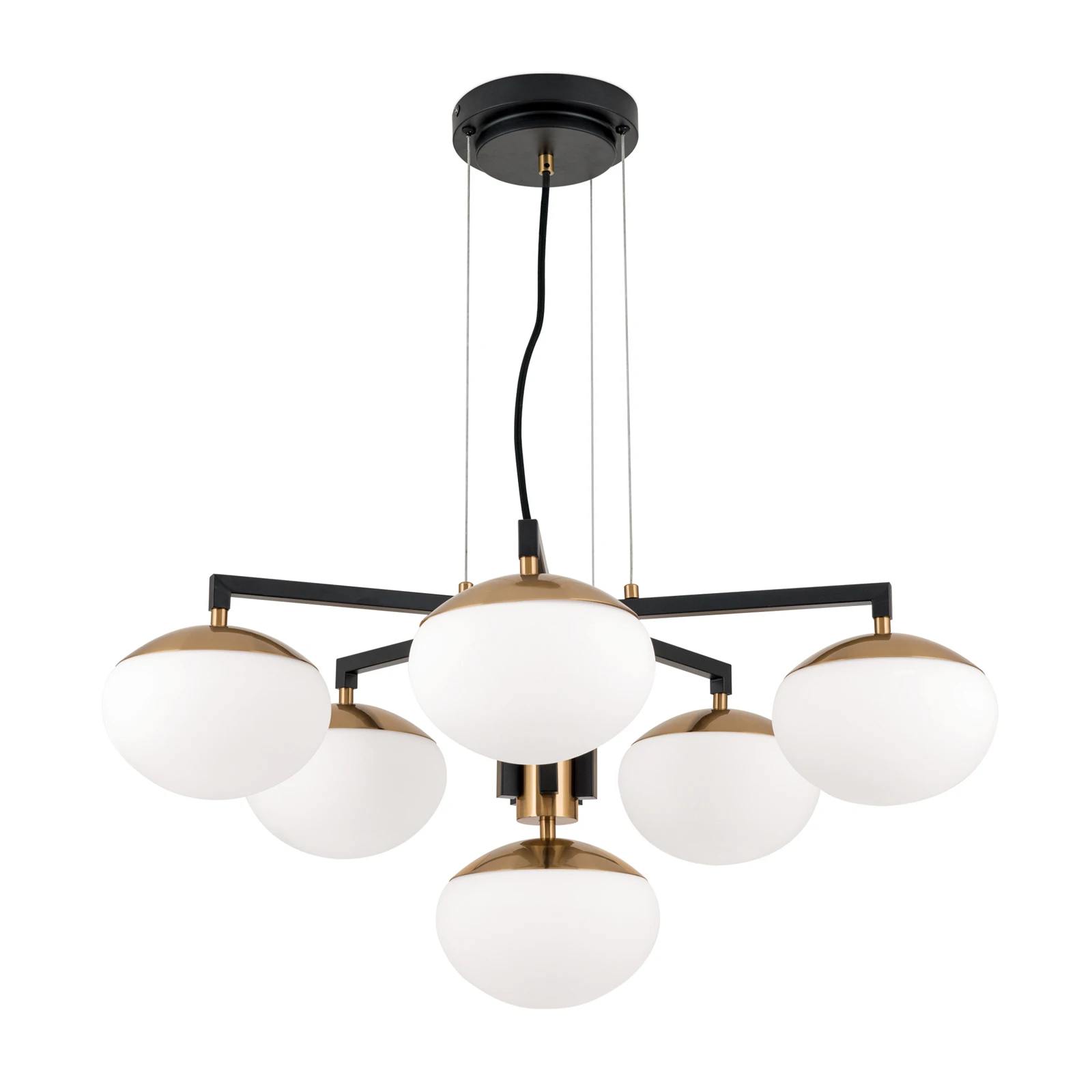 Josephine pendant light, six-bulb