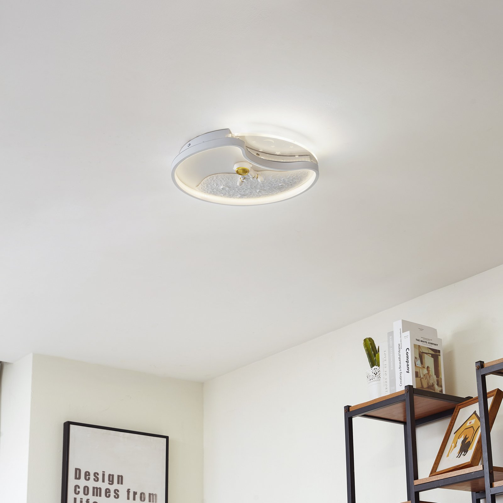 Kosmo Moon LED Plafond Vit - Lindby