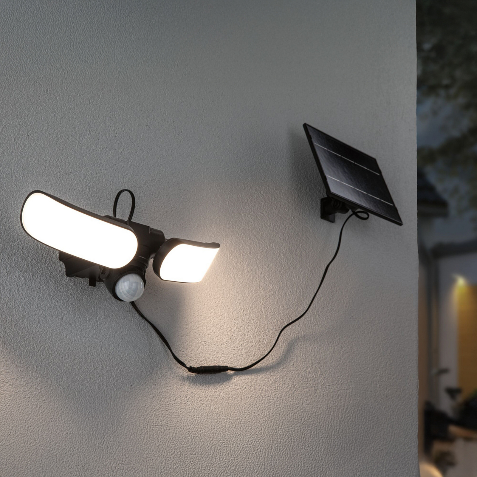 Applique d'extérieur solaire Paulmann Sonlig, anthracite, capteur, IP65
