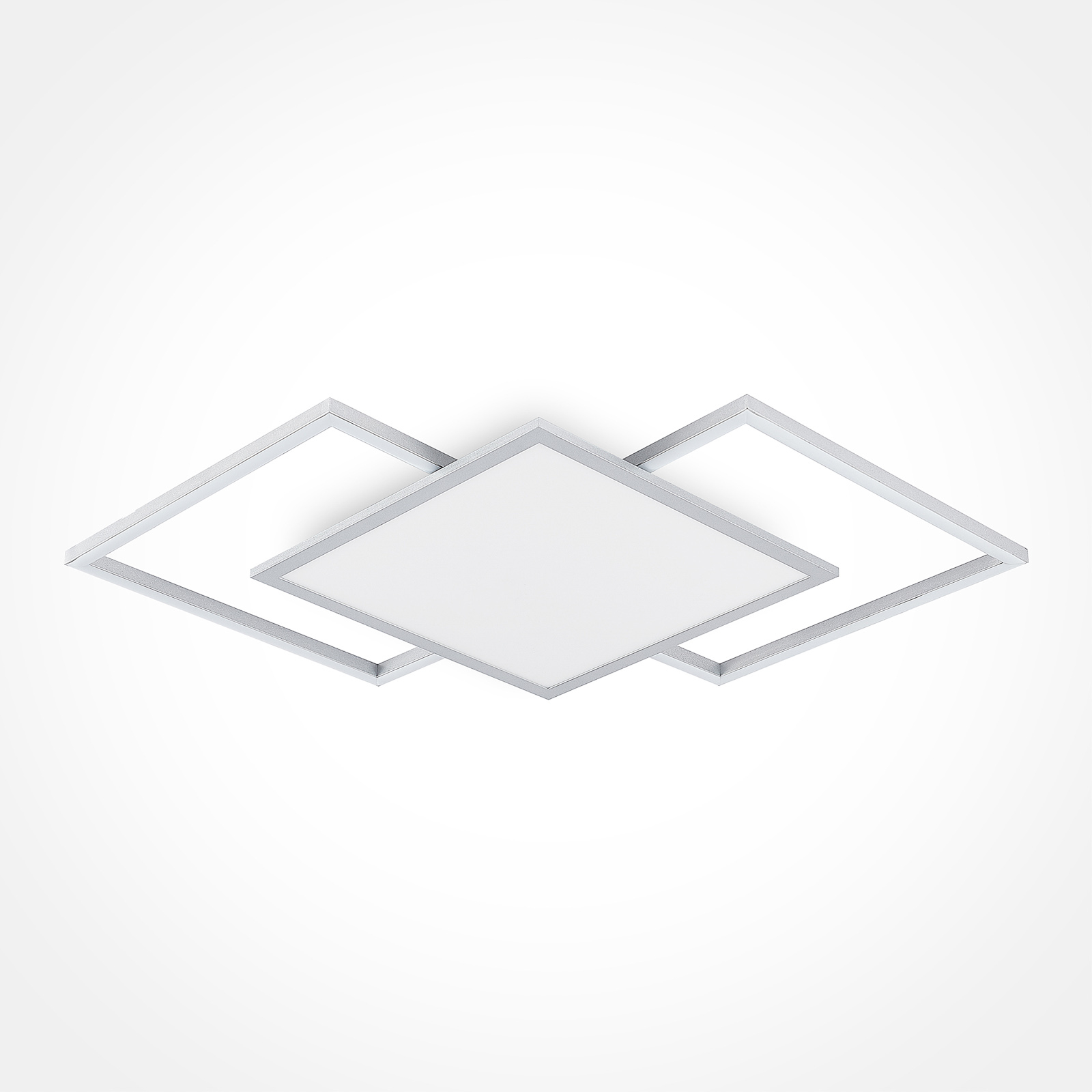 Lucande Ciaran plafonnier LED, carrés, CCT