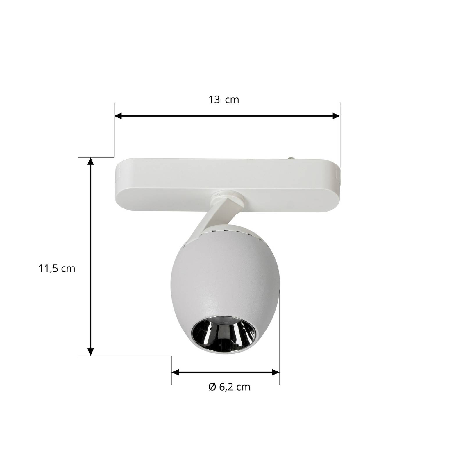 Spot LED 48 V Lumaro, biały, Ø6 cm, plastikowy, ściemniany