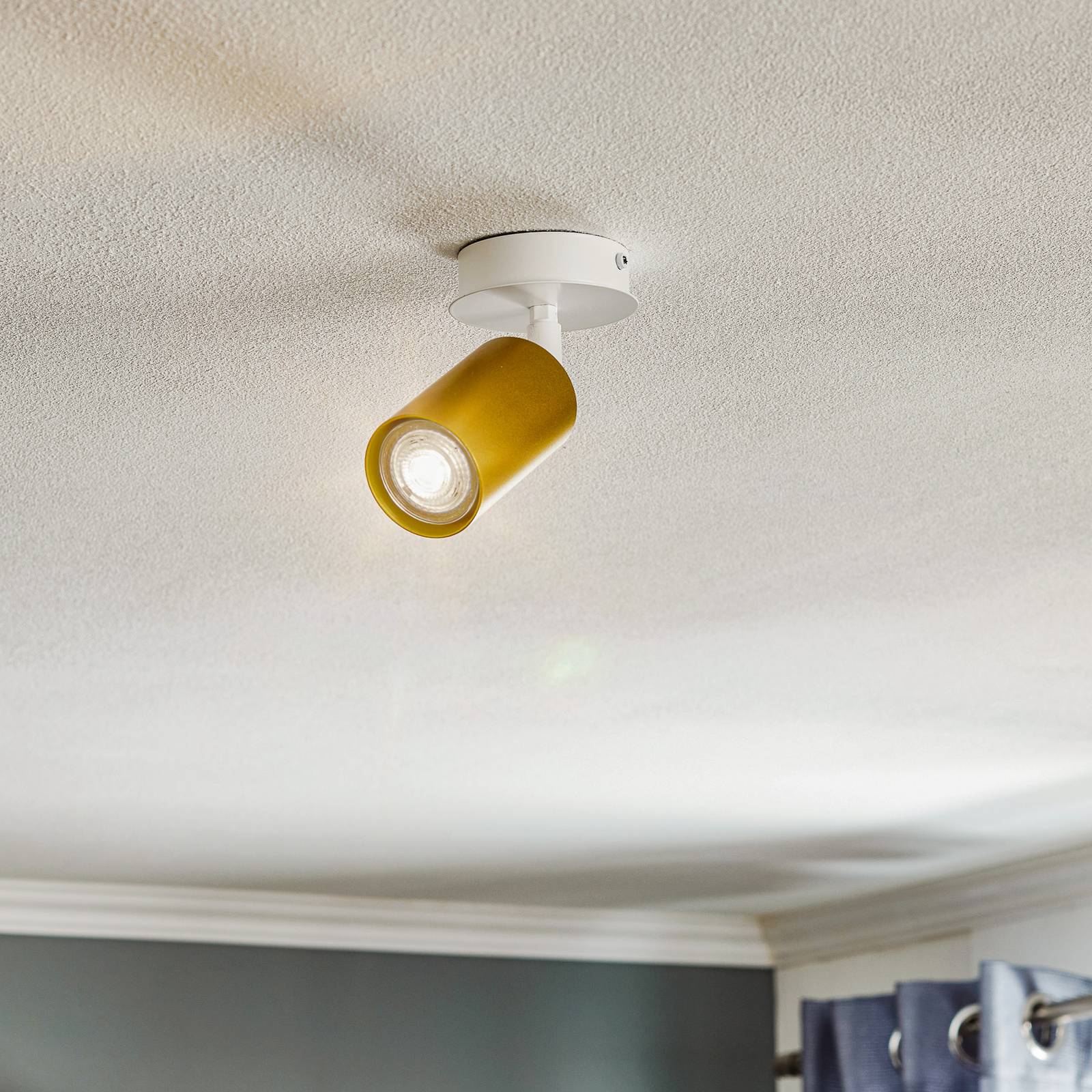 emibig lighting spot pour plafond zen 1 à 1 lampe en blanc/doré