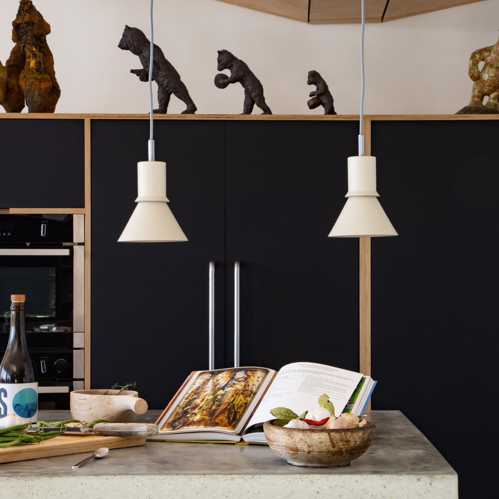 Závěsné světlo Type 80, béžové, Ø 15 cm, kov – Anglepoise