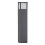 Lucande Wegeleuchte Dewari, E27, 65 cm, dunkelgrau, IP54
