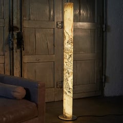 LeuchtNatur Columna biała perła stal szlachetna