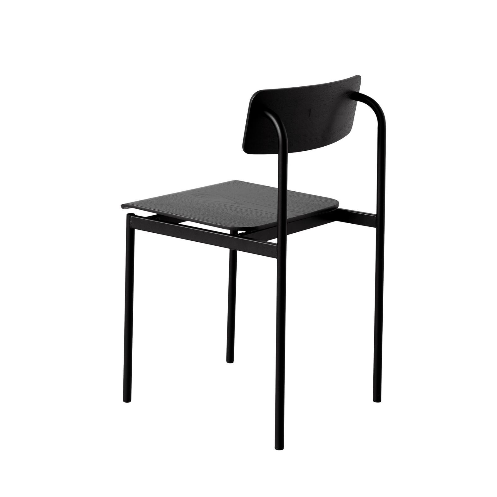 OFFSET-stol, svart/svart, høyde 77 cm – Moebe OFFSET-stol, svart/svart, høyde 77 cm – Moebe