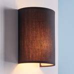 Annalisa - félkör alakú fali lámpa, fekete