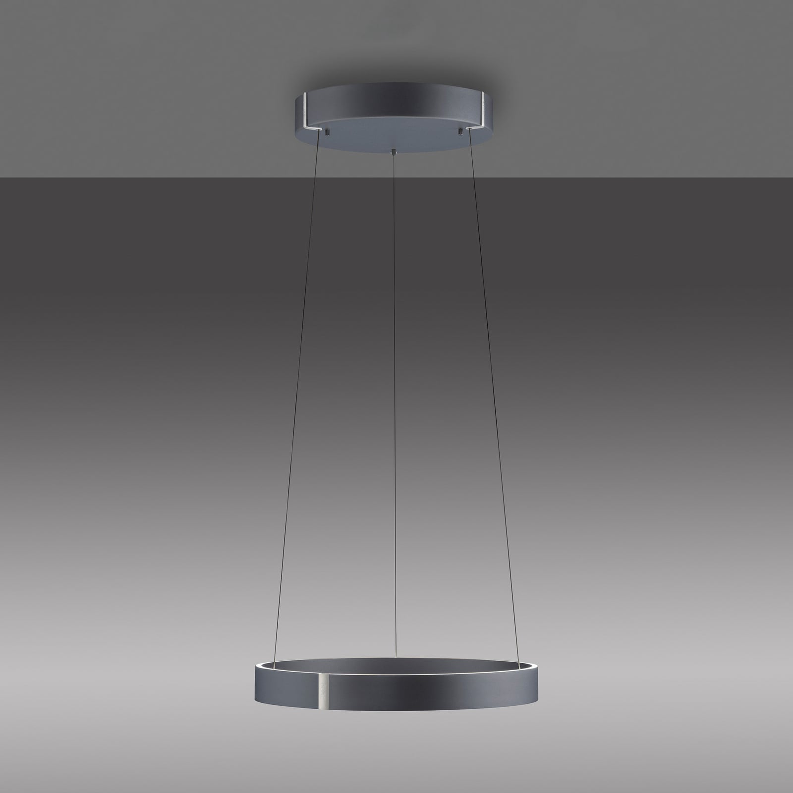 E-Clipse LED-Hängeleuchte, mystic grey, Ø 50 cm, CCT - PURE E-Clipse LED-Hängeleuchte, mystic grey, Ø 50 cm, CCT - PURE