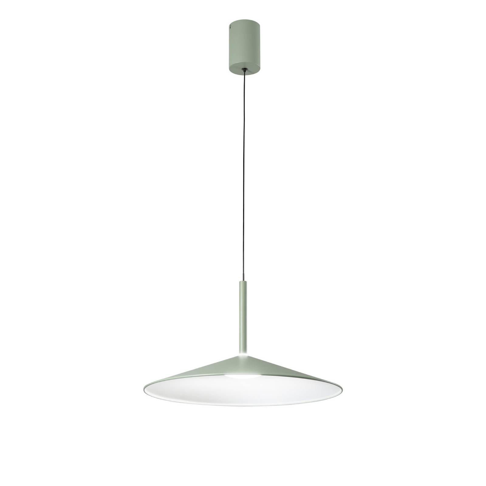 Luce Ambiente Design LED-hänglampa Khan, grön, Ø 48 cm, metall, CCT
