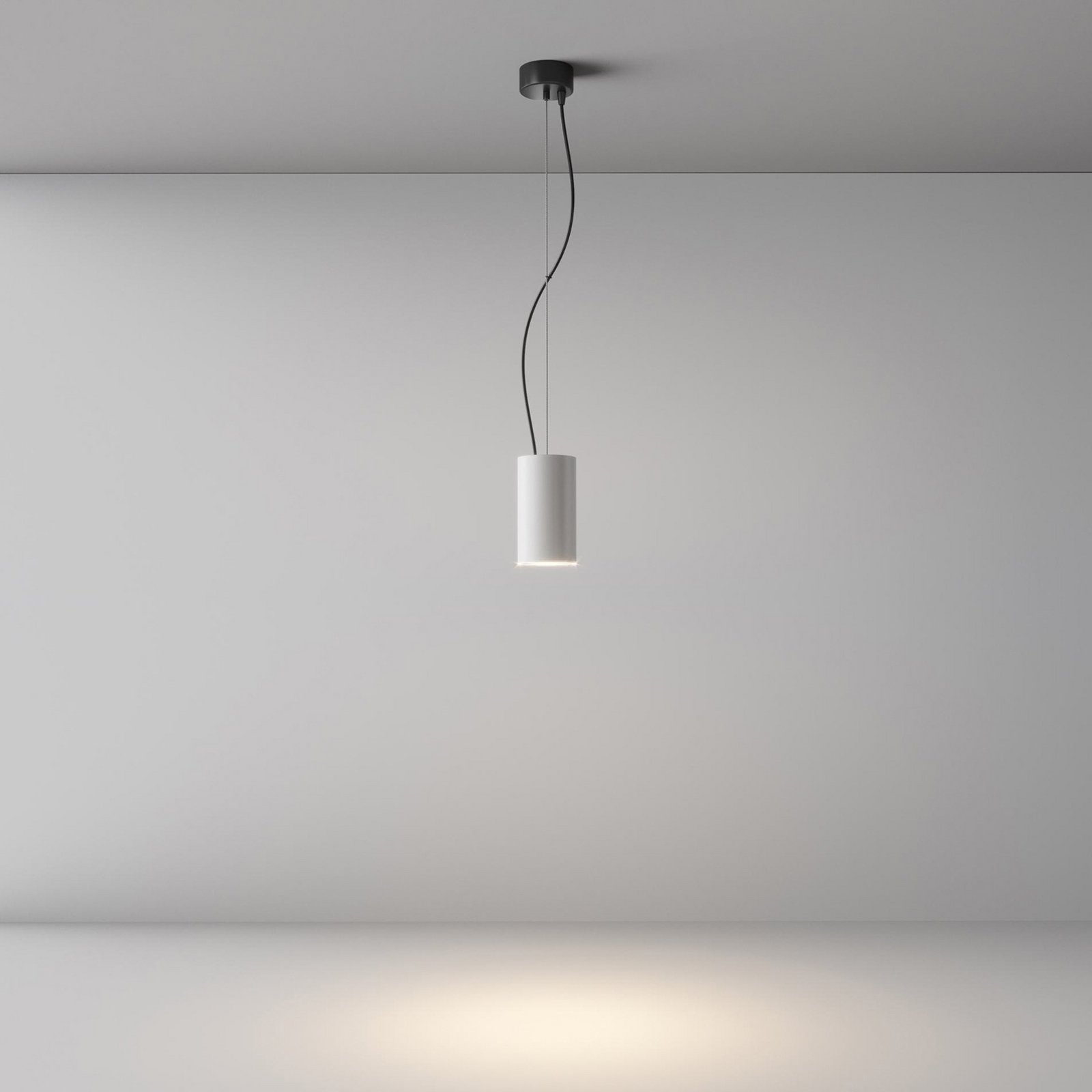 Maytoni Efir LED pendant light, white, Ø 7.5 cm, 15 W, 38°