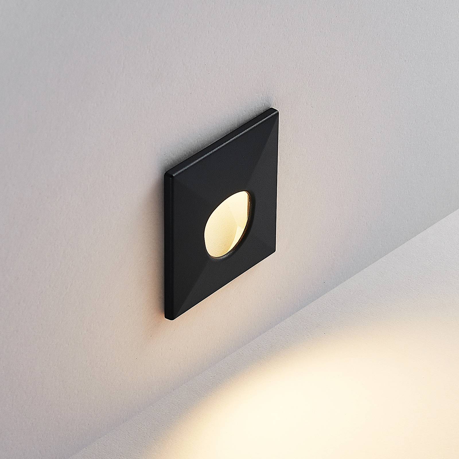 Molto Luce lampe encastrable LED Wall 68R Sina SQ noir CCT