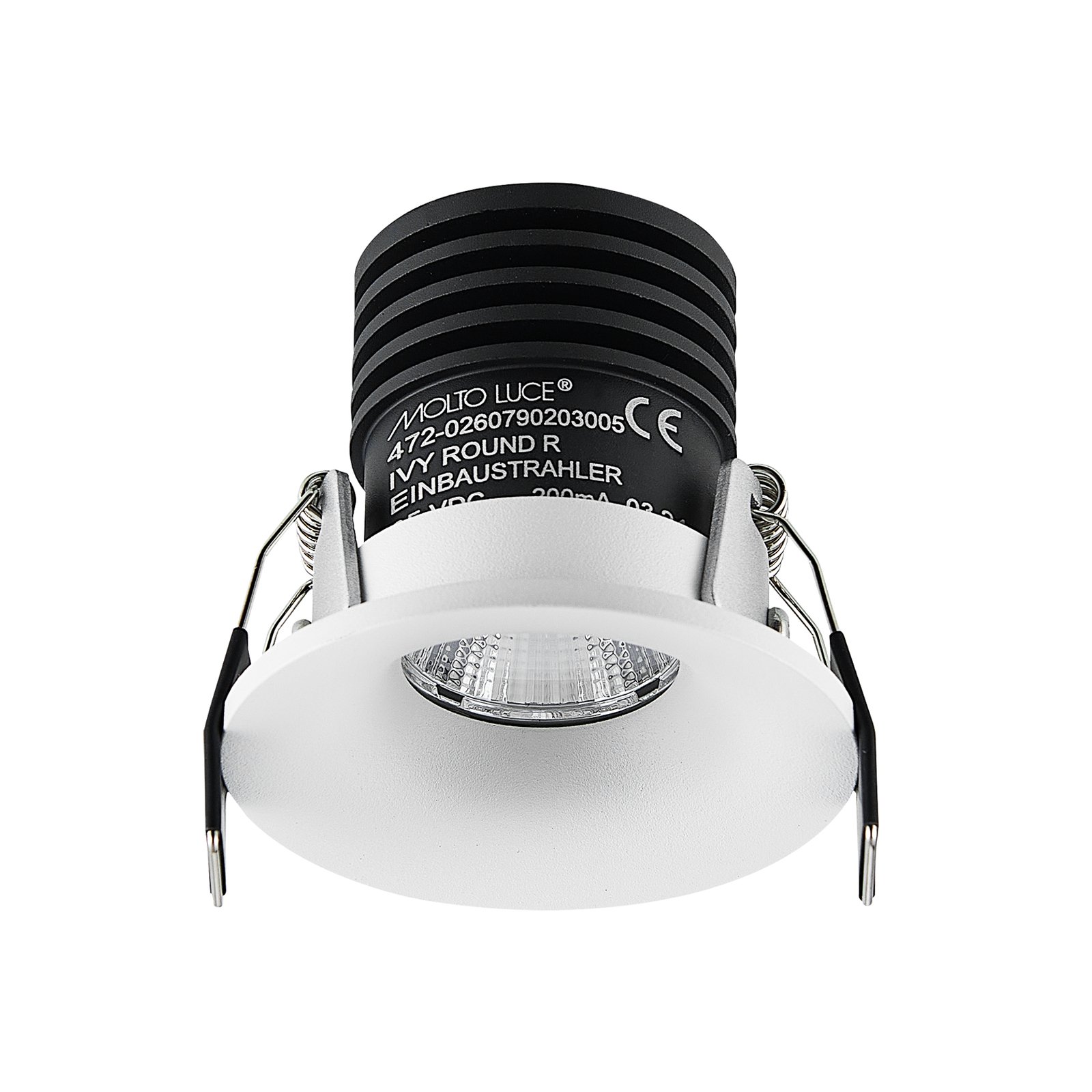 Projetor LED de encastrar Ivy Round 7W 3.000K 40° branco