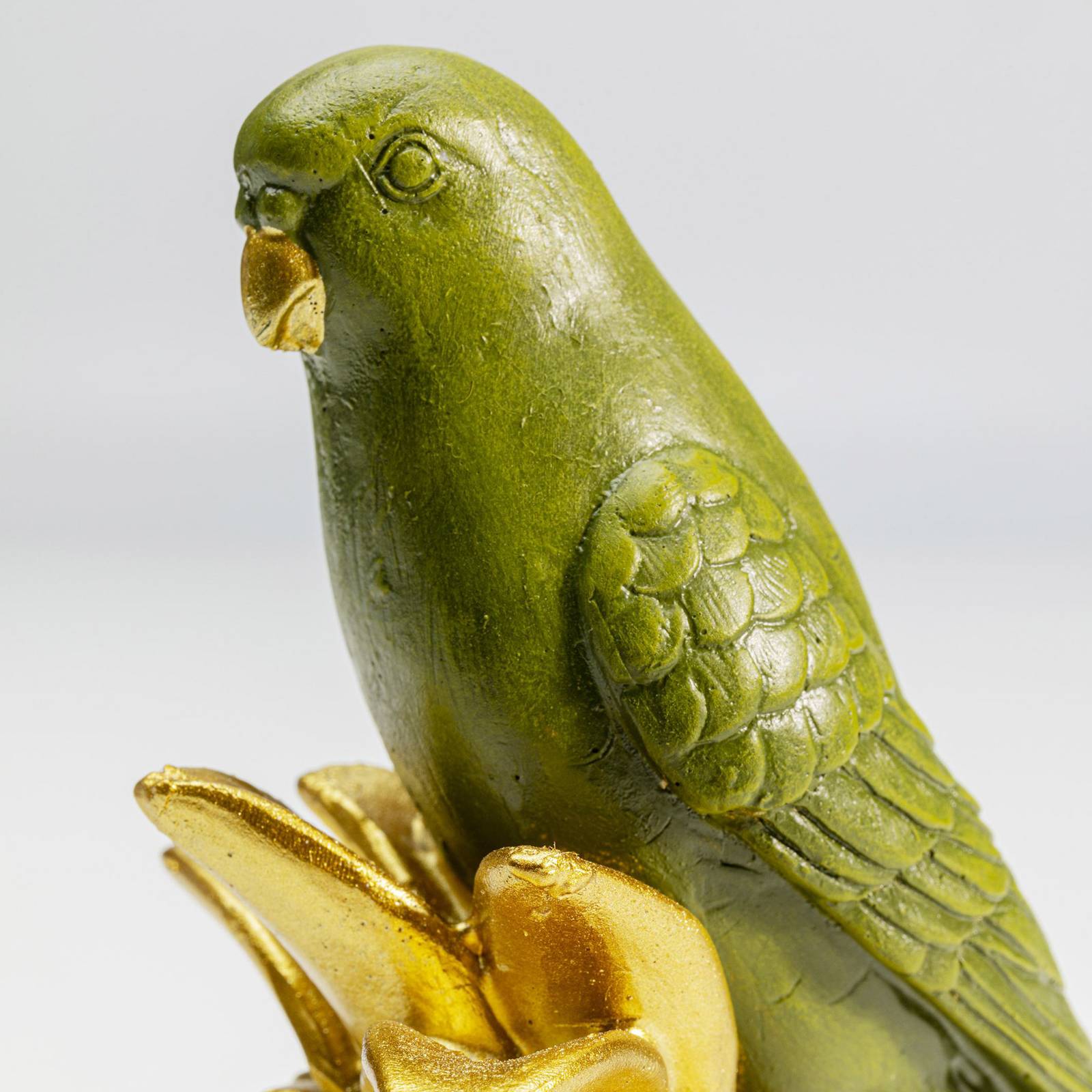 KARE Deko-Figur Ananas Parrot, Polyresin, goldfarben, grün günstig online kaufen