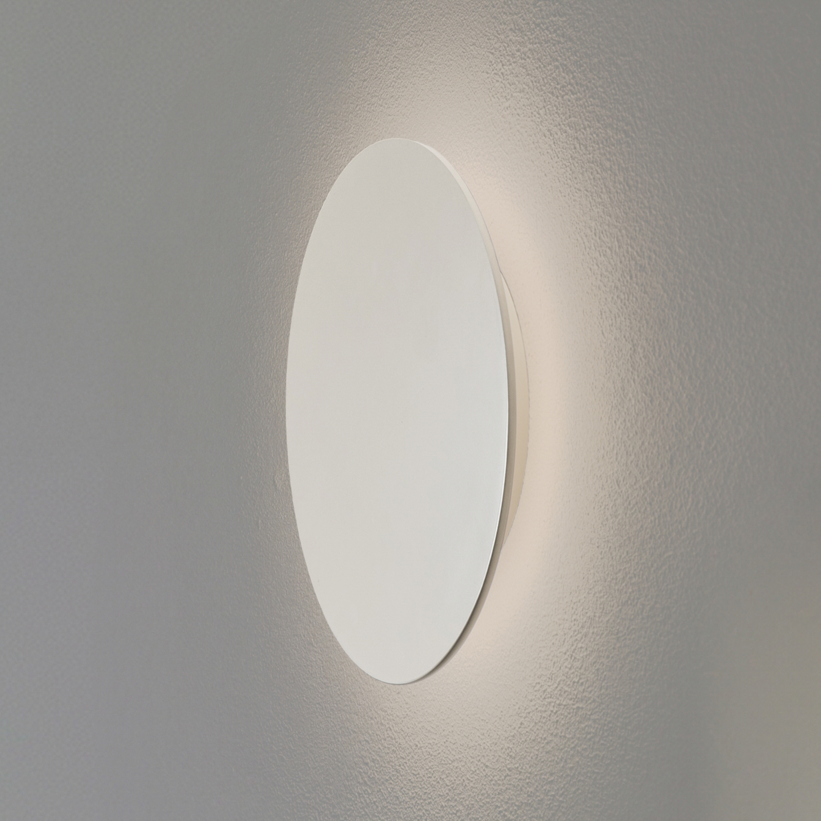 Candeeiro de parede LED Orios Plus, cor areia, metal, Ø 30 cm