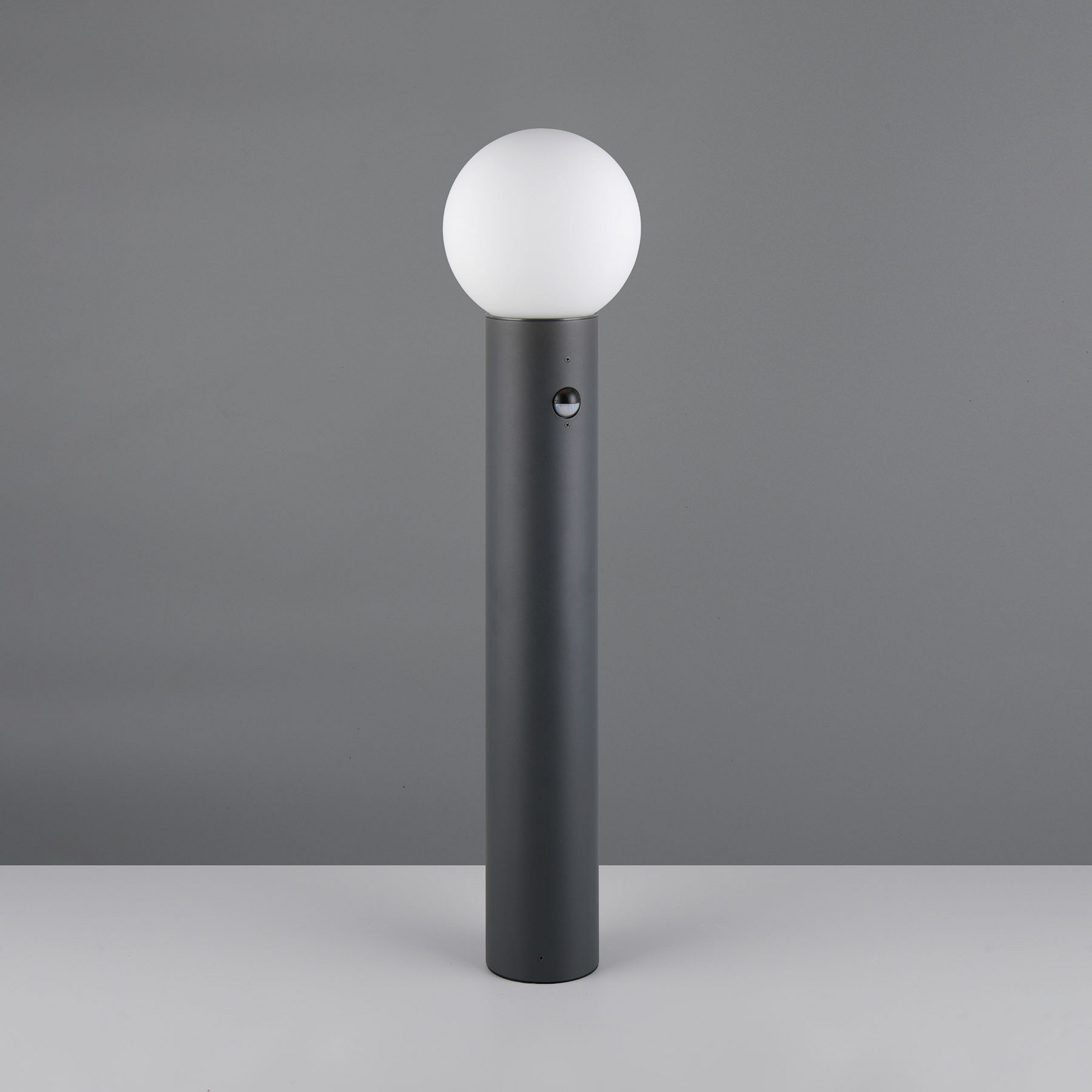 Bornes lumineuses Mures, anthracite, hauteur 80 cm, métal, capteur