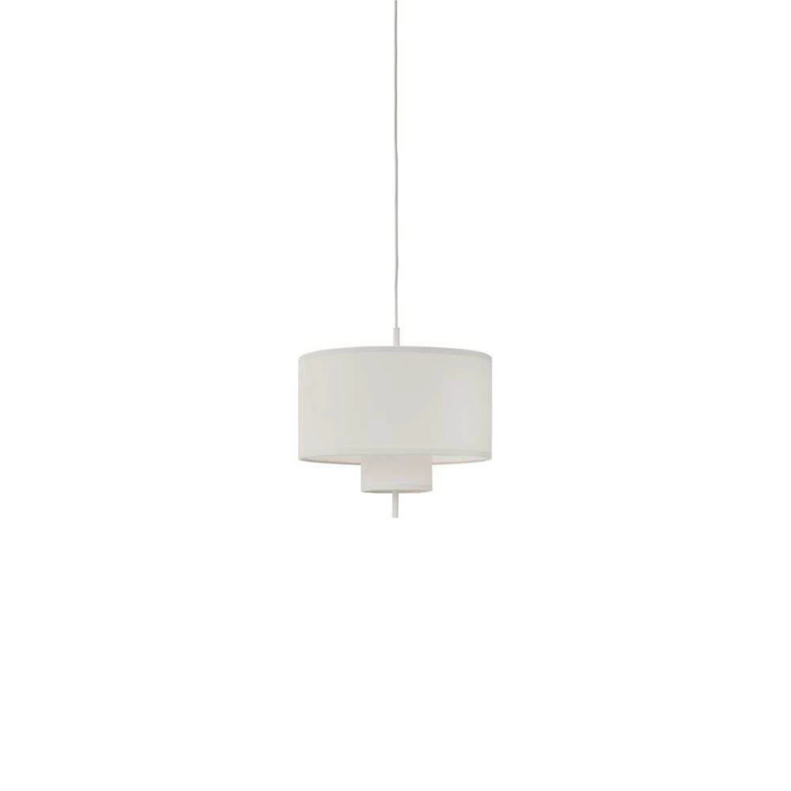 NEW WORKS Závesné svietidlo Margin, Ø 50 cm, biele, E27
