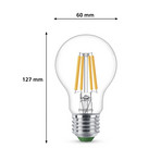 Żarówka LED Philips E27 A60 4 W 840 lm 2700 K z żarnikiem – zestaw 3 sztuki