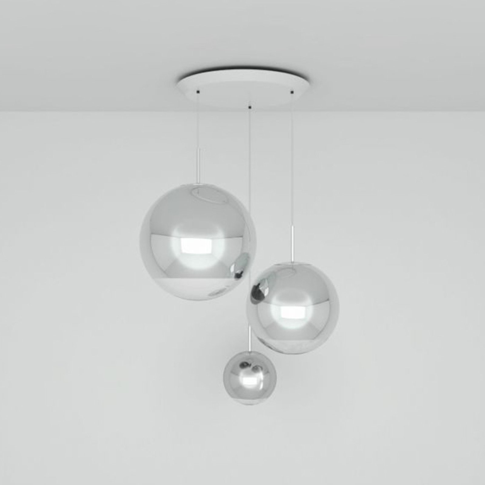 Tom Dixon Mirror Ball Range Round 3-bulb