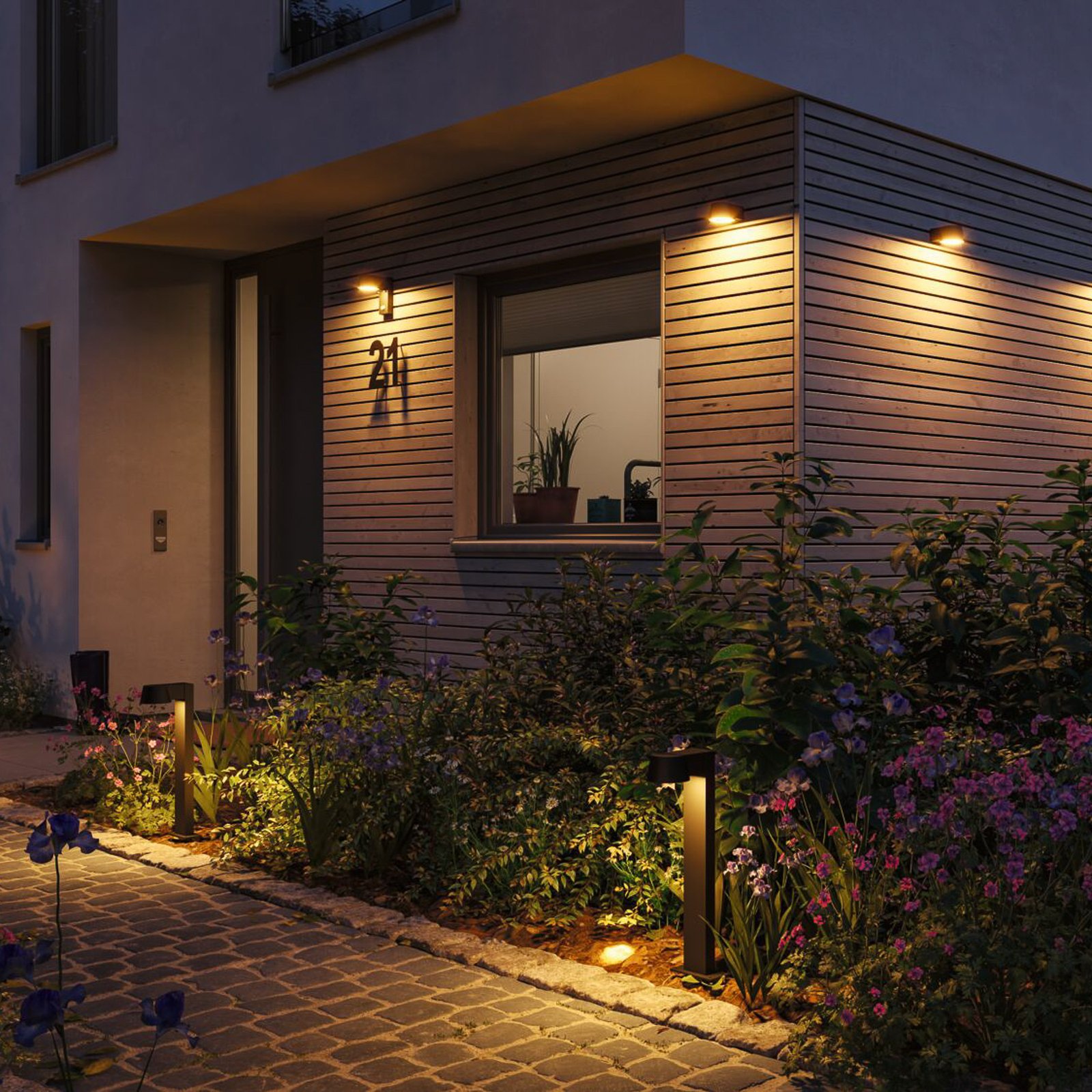 Capea LED-Wegeleuchte Insect Friendly IP44 anthrazit Alu - Paulmann
